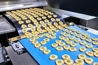 PLC Contorl Cookie Droping Machine Production Line