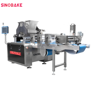 Newly Industrial Complete Multi-function Two- color Chocolate Cookie Production Line Dropping Depositor Fortune Cookie Making Machine