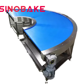 SINOBAKE- Space-Saving 90 Degree 180 Degree Turning Machine Smooth Conveyor for Biscuit Production Line