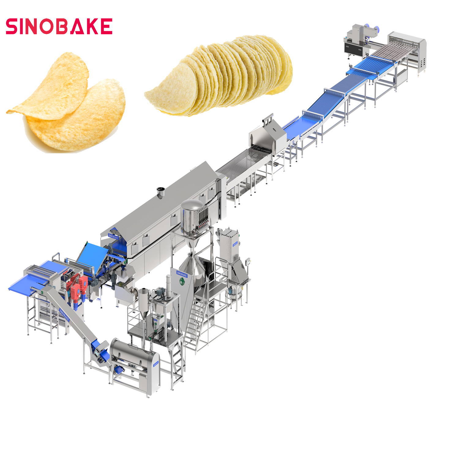Automated Potato Chip Production Line Potato Chips Maker