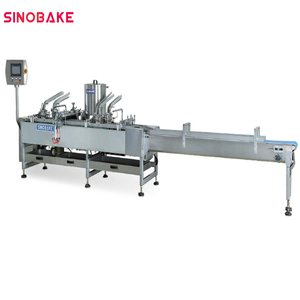 SINOBAKE Biscuit Cream Sandwiching Machine Two Lane Biscuit Sandwiching Machine