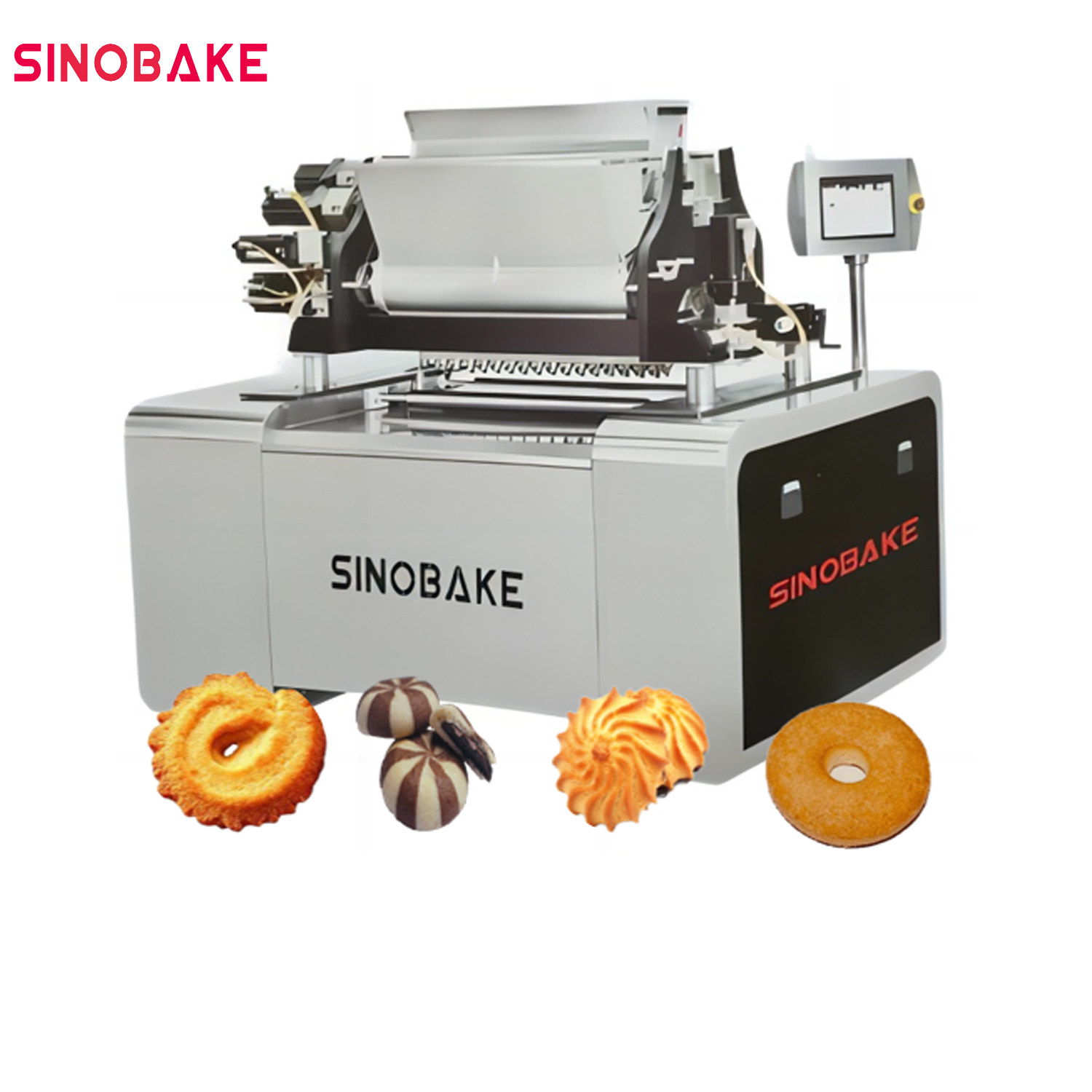 three color stainless steel cookie machine
