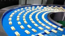 SINOBAKE- Space-Saving 90 Degree 180 Degree Turning Machine Smooth Conveyor for Biscuit Production Line