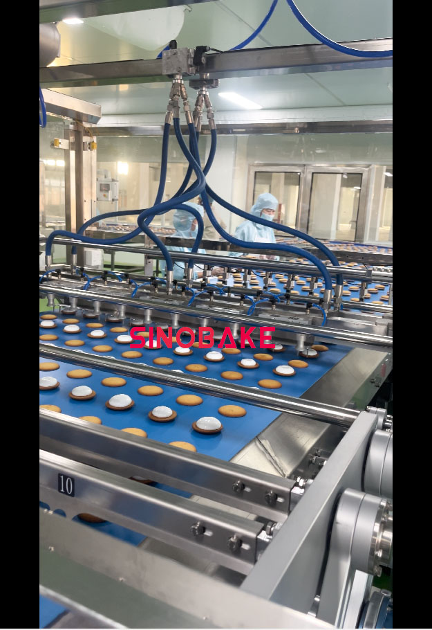 High-Capacity Cookie Capping Cream Filled Machine for Biscuit Cookie