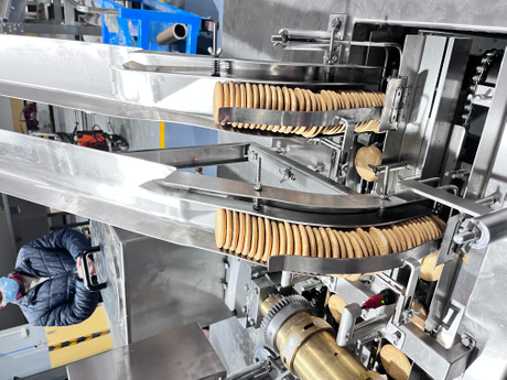 Biscuit Rework sandwich machine automatic small hard biscuit production line from ...