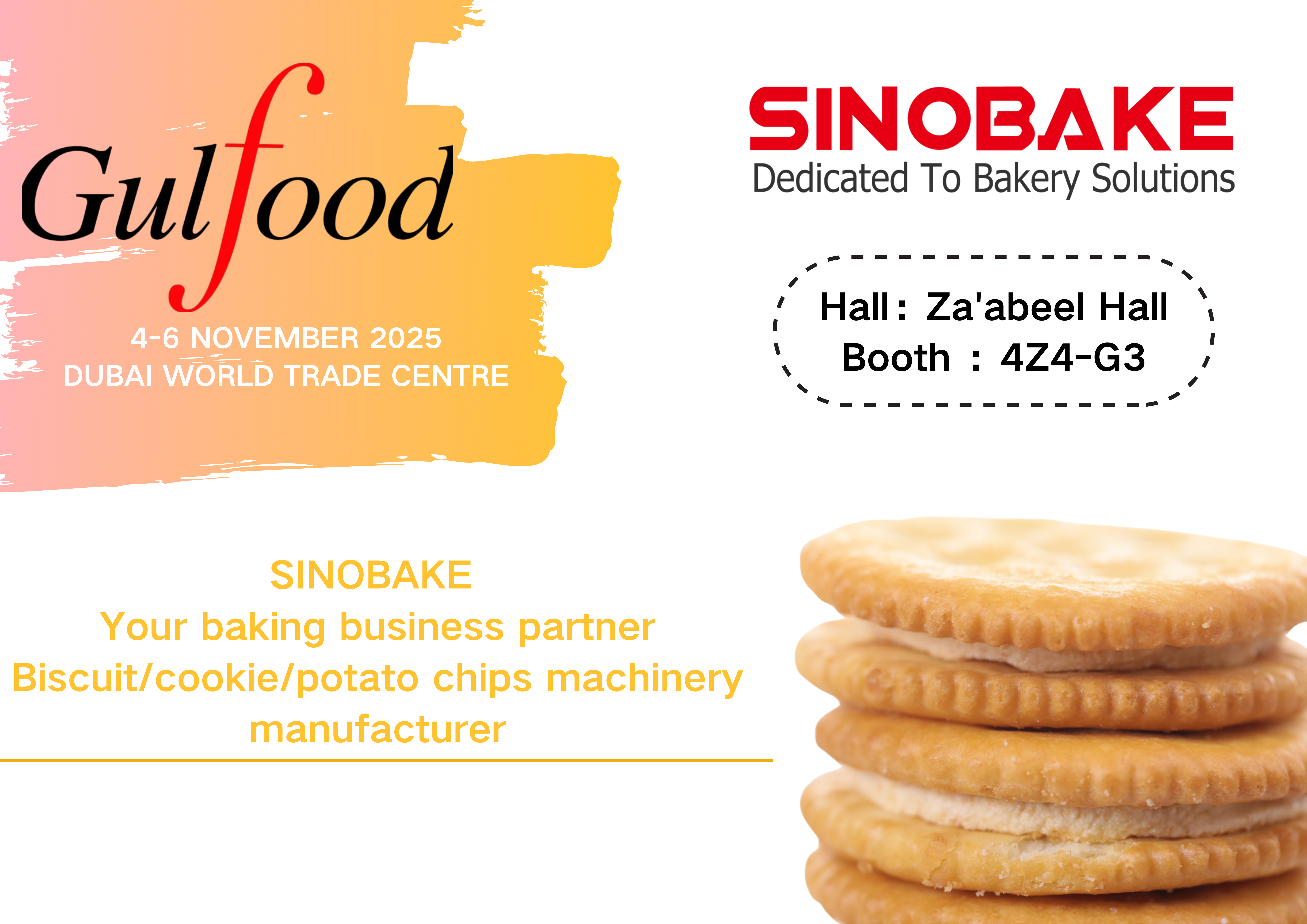 SINOBAKE Invites You To Gulfood Dubai